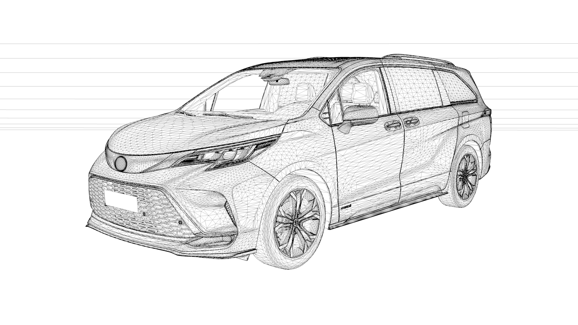 2022 Toyota Sienna Xse By Ea09studio 3docean